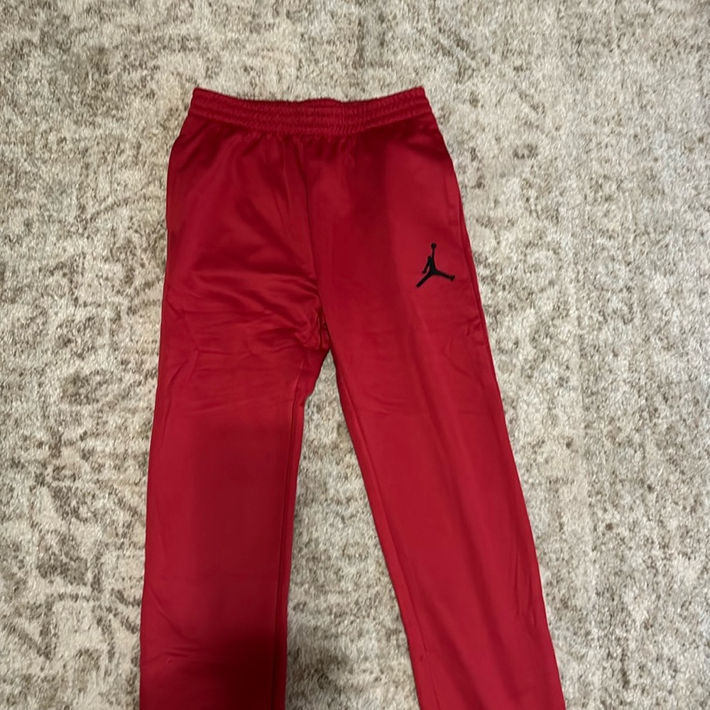 Red Jordan sweatpants